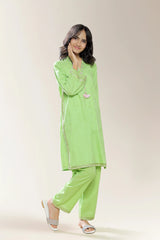 Embroidered Green Teens 2PC