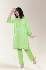Embroidered Green Teens 2PC