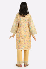 Yellow Embroidered Teens 2PC