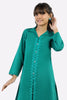 Dark Green Embroidered Teens 2PC