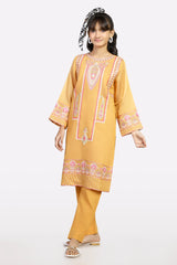 Mustard Embroidered Teens 2PC