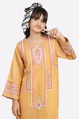 Mustard Embroidered Teens 2PC