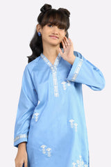 Blue Embroidered Teens 2PC