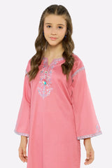 Pink Embroidered Teens 2PC