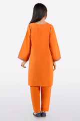 Orange Embroidered Teens 2PC