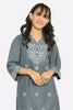 Grey Embroidered Teens 2PC