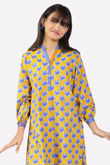 Yellow Printed Teens 2PC