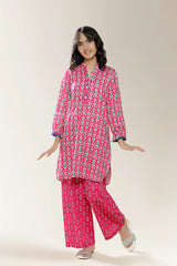 Printed Pink Teens 2Pc