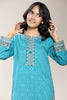 Embroidered Sea Green Teens 2PC