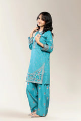 Embroidered Sea Green Teens 2PC