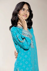 Embroidered Sea Green Teens 2PC
