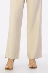 Women Plain Beige Pant Trouser
