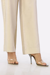 Women Plain Beige Pant Trouser