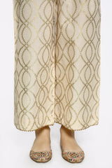 Beige Cambric Trouser From Sohaye By Diners