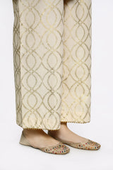 Beige Cambric Trouser From Sohaye By Diners
