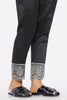 Black Embroidered Pant Trouser for Women