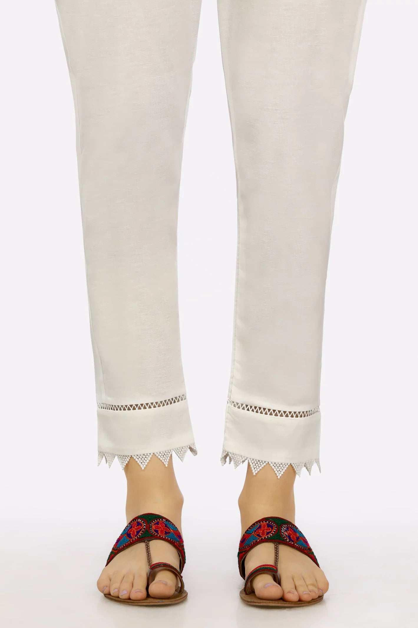 White Cambric Trouser - Diners