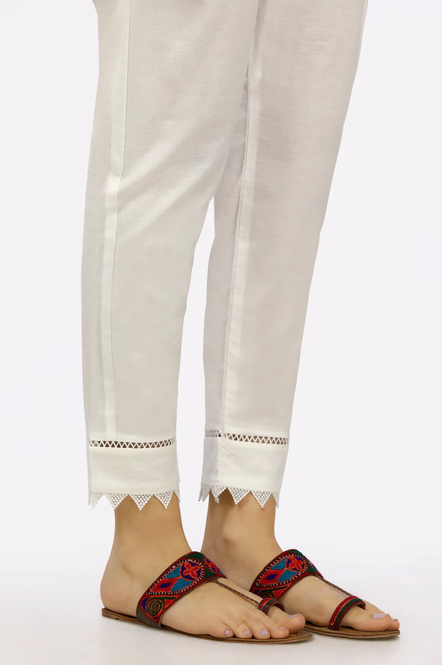 White Cambric Trouser - Diners