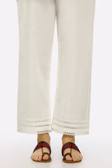 White Cambric Trouser From Sohaye By Diners