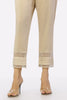 Women Classic Beige Viscose Trouser