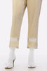 Women Classic Beige Viscose Trouser