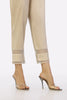 Women Classic Beige Viscose Trouser