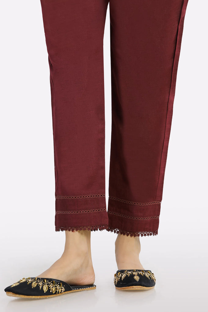 Maroon Lace Trouser