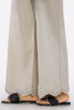 Women Beige Embroidered Trouser