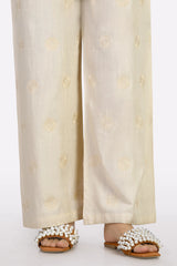 Cream Embroidered Trouser