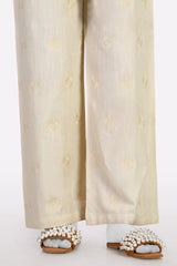 Cream Embroidered Trouser