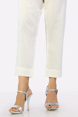 Women Cream Cambric Trouser