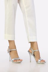 Women Cream Cambric Trouser