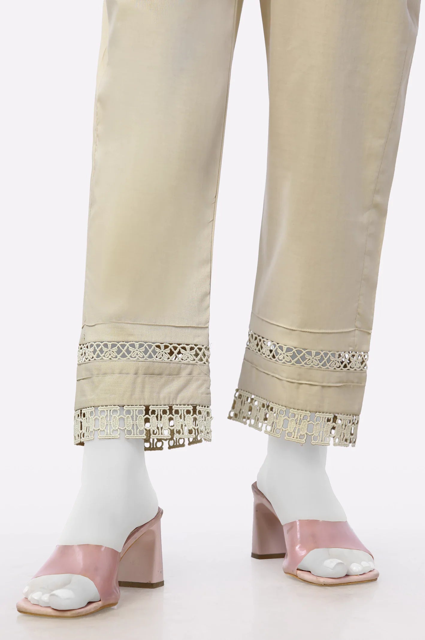 Beige Trouser From Sohaye By Diners