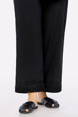 Women Cambric Black Trouser