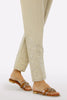 Beige Embroidered Trouser