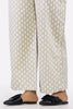 Women Cambric Printed Beige Trouser