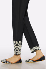 Black Embroidered Trouser
