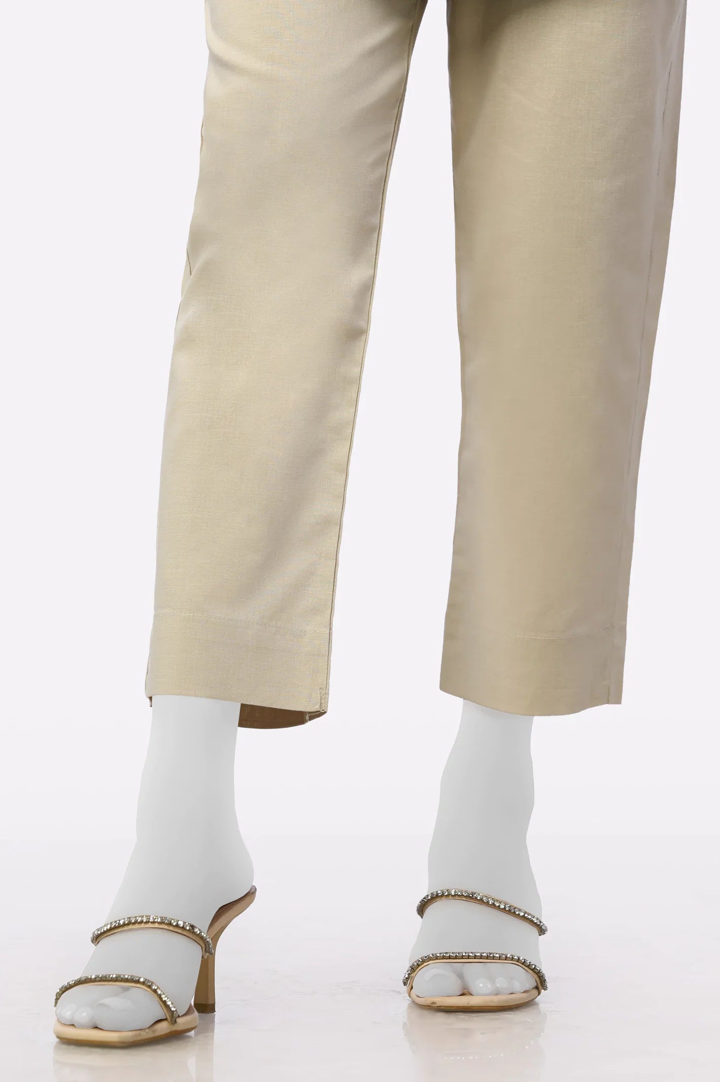 Beige Trouser From Sohaye By Diners