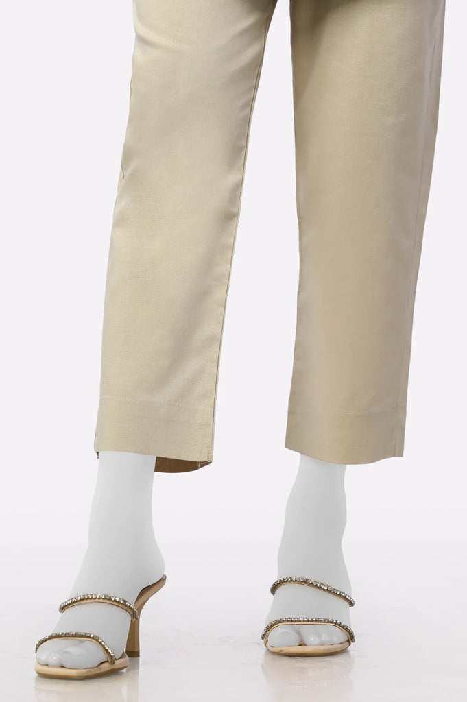 Women Beige Cambric Trouser