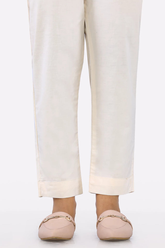 Women Plain Beige Pant Trouser