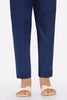 Women Navy Blue Plain Trouser