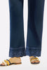 Navy Blue Embroidered Trouser