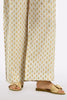 Cream Block Printed Trouser