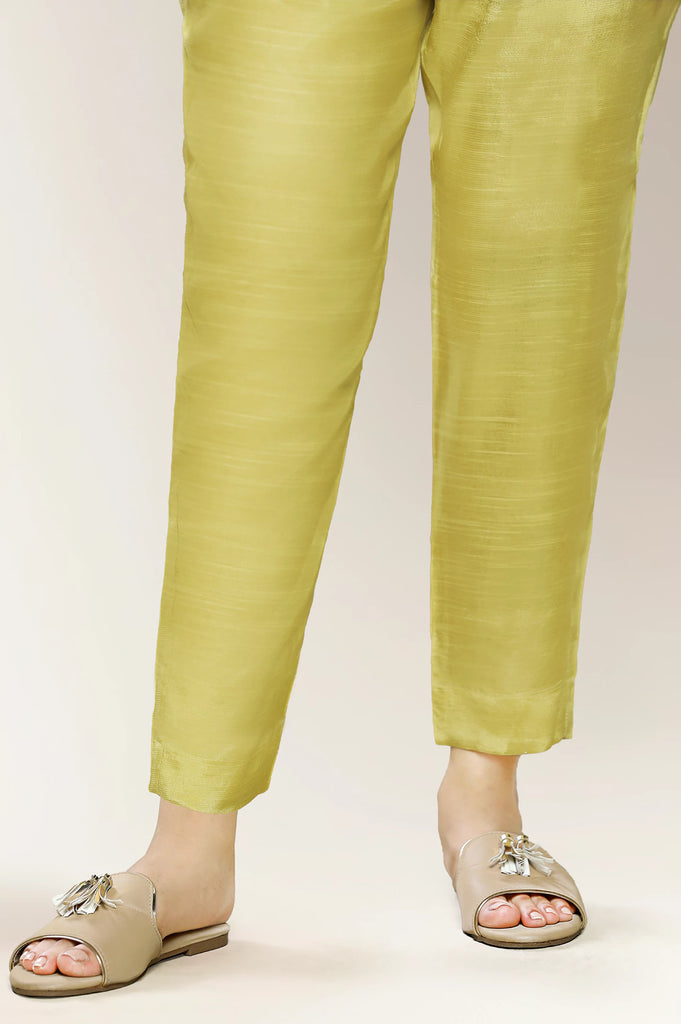 Yellow Plain Trouser