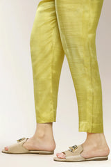 Yellow Plain Trouser