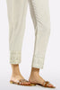 Cream Embroidered Trouser