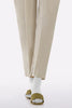 Beige Plain Trouser