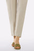 Beige Plain Trouser