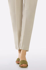 Beige Plain Trouser