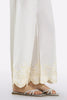 White Embroidered Trouser